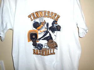vintage 1980s Tennessee VOLS Volunteers Nike baseball t shirt XL