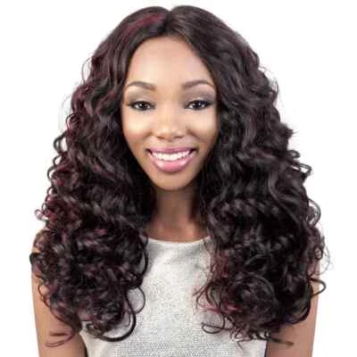 Motown Tress  Silk Base Lace Part Wig SL.MOGAN  WAS 79.99 COLOR 1B/30 - Image 1 of 4