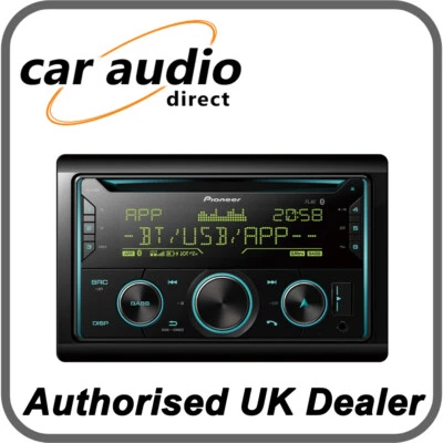 Pioneer FH-S720BT - Double DIN CD Tuner with Bluetooth, MP3, USB, Multi Colour  - Image 1 of 2
