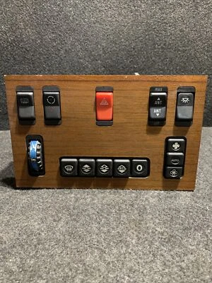1986 - 1991 Mercedes-Benz W126 560 SEL controle climático guarnição de madeira Burl 1268300585 - Imagem 1 de 4