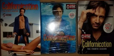 Californication Seasons 1 2  and 4 DVD Bundle Set Brand New Factory Sealed Mint  - Image 1 of 2