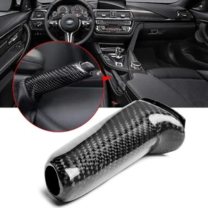 ABS Carbon Fiber Handbrake Brake Handle Cover FOR BMW E46 E90 E92 F30 F32 F80 - Picture 1 of 9