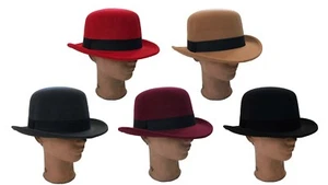 Cappello arrotolabile stile britannico Bowler Dervy Fedora - Foto 1 di 10