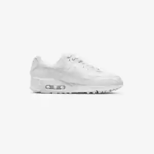 New Womens Nike Air Max 90 Lifestyle Shoes Triple White DH8010-100 Sz 9 - Picture 1 of 5