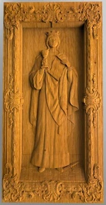 Modern handmade home decor Saint Varvara catolic christian housewarming gift - Picture 1 of 2