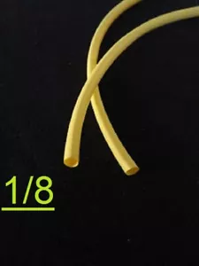 Tubo de poliolefina termocontraíble amarillo 2:1"" pulgada 3,1 mm amarillo (1 pie) - Imagen 1 de 6