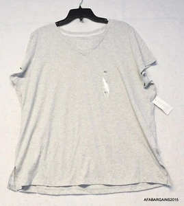 Camiseta pijama clásica gris Charter Club para mujer talla XXL cuello en V nueva con etiquetas - Imagen 1 de 7