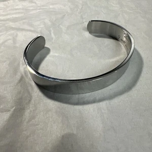 Brazalete Brazalete Acero Inoxidable Plata Grabado Mensaje Oculto Memorial Recordar - Imagen 1 de 11