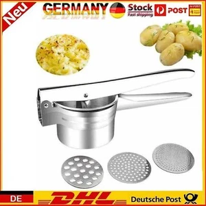 3 In1 Kartoffelpresse Edelstahl Spätzlepresse Nudelpresse Spaghettieis Presse KL - Bild 1 von 8