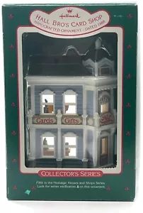 Hallmark Hall Brothers Kartenladen Dorf nostalgisch Weihnachten Andenken Ornament - Bild 1 von 12