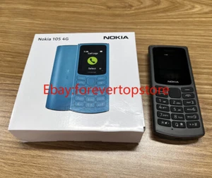 Original Nokia 105 4G Black Blue Dual SIM Unlocked cell phone - New Sealed - Picture 1 of 20