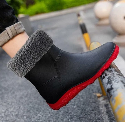 Herren Damen Gummistiefel Gefüttert Thermostiefel Gartenschuhe Schnee Gr.39-43 - Bild 1 von 4