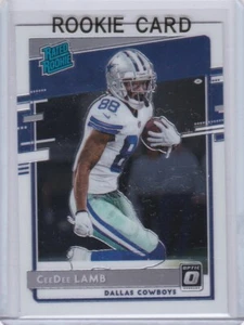 CEEDEE LAMB ROOKIE CARD Dallas Cowboys Football 2020 DONRUSS OPTIC RATED $$ RC - Picture 1 of 2