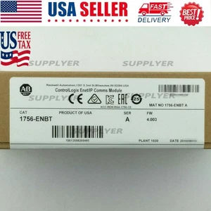 NEW Allen-Bradley 1756-ENBT EtherNet/IP ControlLogix Module 1756ENBT US Free Tax - Picture 1 of 1