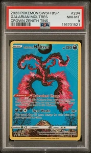 Galarian Moltres SWSH284 SWSH: Sword & Shield Promo Cards Holo PSA 8 - Picture 1 of 2