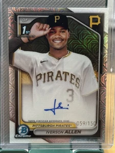 Bowman Chrome Iverson Allen #CPA-IA 2024 Chrome Prospect Auto HTA Choice/150 - Imagen 1 de 2
