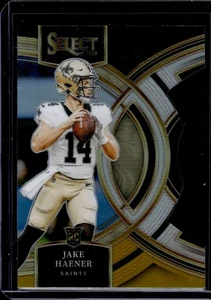 2023 Panini Select Premier Level Jake Haener #186 Black/Gold Prizm Die-Cut (RC) - Bild 1 von 2