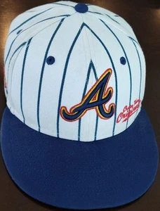 New Era MLB Atlanta Braves BLC Big League Chew Fitted Size 7 1/8 Hat Pinstripe - Picture 1 of 14