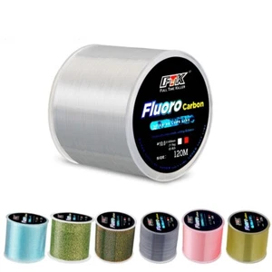 120m Fluorocarbon Coating Fishing Line Carbon Nylon Soft Leader Line 4LB~34LB - Picture 1 of 30