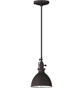 Rejuvenation Grandview Pendant Industrial 1-Light Adjustable Rubbed Bronze 35" - Picture 1 of 1