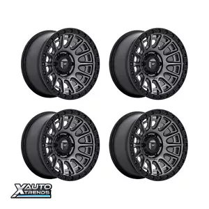 Fuel Off-Road D835 Cycle Matte Gunmetal With Black Ring 17X8.5 5X130 30mm Set 4 - Picture 1 of 1