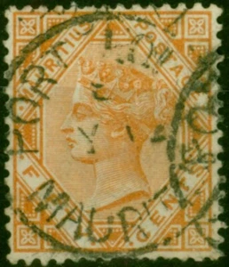 Mauritius 1887 50c arancione SG111 buono usato (2) - Foto 1 di 1