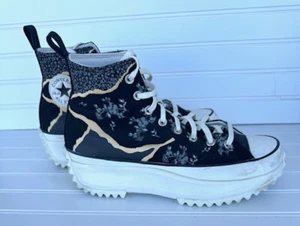 Converse Run Star Hike Hi ""Híbrido Floral"" Saturno Dorado Negro Garza 172424C - Imagen 1 de 8