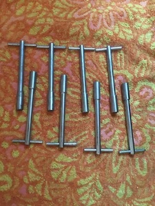 8 Chrome Valve Cover T Bar Hold Downs 1/4-20 - Picture 1 of 2