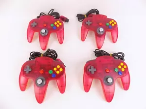 Like New Genuine Nintendo 64 Clear Red N64 Controller - 9/10 Joystick - TESTED! - Picture 1 of 4