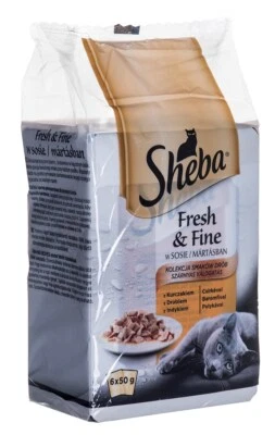 4770608255763 Sheba Fresh & Fine Mini Geflügelgerichte in Sauce 6 x 50 g She - Bild 1 von 3