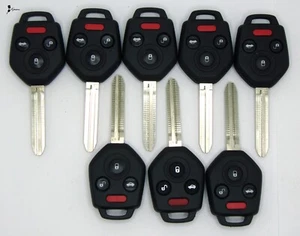 Mixed Lot 8x OEM Subaru Remote Head Keys UNCUT BLADES Including CWTWBU766 - Picture 1 of 2