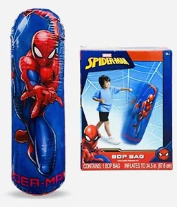 Spider Man Inflatable Bop Bag Punching Bag with Vinyl Repair Kit - Picture 1 of 5
