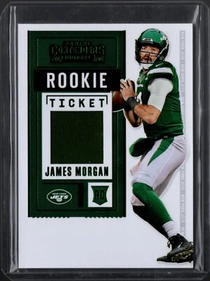 James Morgan 2020 Panini Contenders Rookie Ticket Swatches RC #RTS-JMO - Image 1 of 4