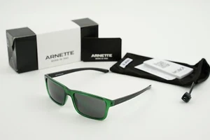 NEW! AN 4322 283387 Arnette 57-18-140 3N Alpin Transparent Green/Dark Grey - Picture 1 of 10