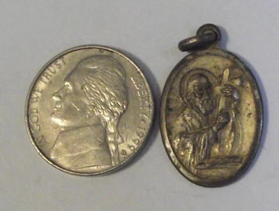 Oval medal St Saint Andrew pray for us patron of fisherman singers Scotland - Image 1 of 4