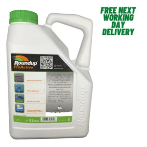 5L ROUNDUP PROACTIVE 360 STRONG GLYPHOSATE WEEDKILLER - SAFE TO USE BY WATER - Picture 1 of 1