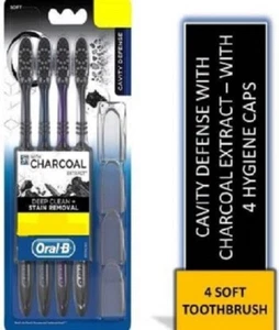 4 Oral-B CAVITY DEFENCE CHARCOAL TOOTHBRUSH (SOFT) | Deep Clean - Picture 1 of 1