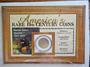 America's Rare 19th Century Coins - Barber Silver Quarter - 1899 - Picture 1 of 4