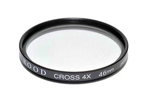 Filtro Kood Star 4 Di Alta Qualità In Vetro 46MM Fatto In Giappone 4 Punti 4PT - Picture 1 of 1