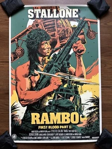 Mondo RAMBO II by Francesco Francavilla Print Poster X/250 Sylvester Stallone - Picture 1 of 10