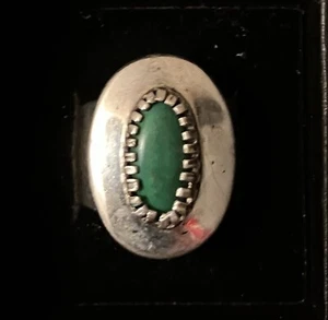 Grüner Türkis und Sterling Ring Schmuck Konvolut P - Top Zustand - Größe 9 - Bild 1 von 4