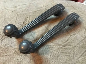 NORS FORD 1937 DELUXE WINDOW CRANK DOOR HANDLE 1938 Line Gray Rib - Bild 1 von 8