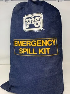 PIG KIT201 Emergency Spill Kit 6-Gallon Volume Absorbed Blue Denim Duffel Bag - Photo 1 sur 2