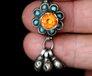 Rare Pashtun Tribal Antique Silver Ring Size 7 Vintage Ethnic Jewelry - Picture 1 of 3