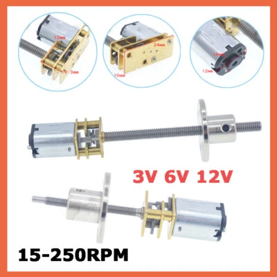 Mini Getriebemotor DC 3V 6V 12V Metall Getriebe Motor mikro micro N20 15-250RPM - Bild 1 von 4