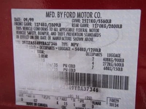 Driver Left Headlight Fits 99-00 WINDSTAR 794555 - Picture 1 of 5