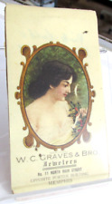 MEMPHIS TENNESSEE Tn., Advertising Celluloid Note Pad W.C. Graves & Bro Jewelers