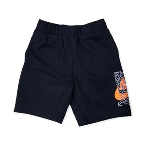 NIKE NSW ELEVATE FT KID SHORTS BLACK-60% COTTON 40% POLYESTER-86J503-023 - Picture 1 of 3