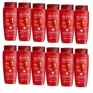 12x L'Oreal Paris Elvive Colour Protect Shampoo 700ml - Picture 1 of 4
