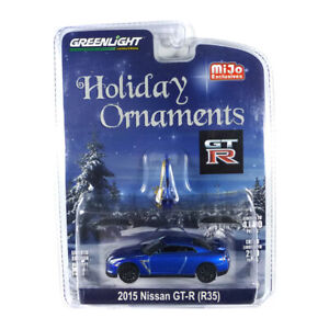 Greenlight 51079 Nissan (R35) Azul Metálico - Holiday Adornos 1:64 Nuevo !°